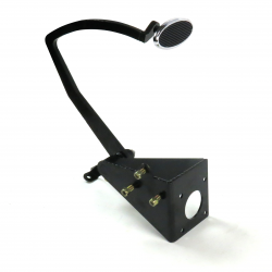 55-59 Chevy Truck Brake Pedal Bracket kit with Sm Oval Chr Pedal Pad - Part Number: HEXPKA77EF9