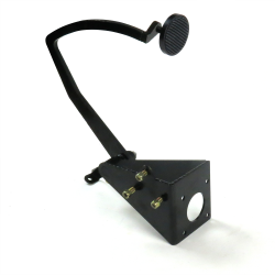 55-59 Chevy Truck Brake Pedal Bracket kit with 3in Blk Pedal Pad - Part Number: HEXPKA77EFB