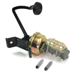 35-40 Ford w/o X-Member 8” Single Brake Pedal kit Disc/Disc~3in Rubber Pad - Part Number: HEXPKA78079