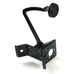 35-40 Ford w/o X-Member Brake Pedal Bracket Kit with 3in Rubber Pedal Pad - Part Number: HEXPKA7804F