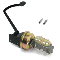 Universal Frame Mnt 8” Single Brake Pedal kit Drum/Drum~Sm Oval Blk Pad - Part Number: HEXPKA7802F