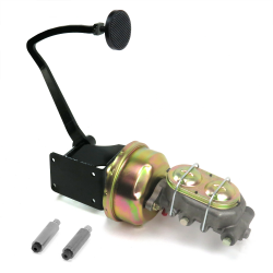 37-39 Chevy 7” Single Brake Pedal kit Drum/Drum~3in Blk Pad - Part Number: HEXPKA78102