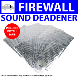 Heat & Sound Deadener Early Triumph 1946 - 54 Firewall Kit + Seam Tape 11466Cm2 - Part Number: ZIR798C8