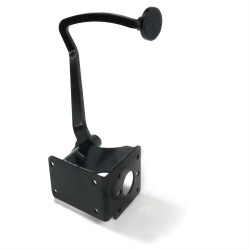 40-48 Chevy Brake Pedal Bracket kit with 3in Blk Pedal Pad - Part Number: HEXPKA78136