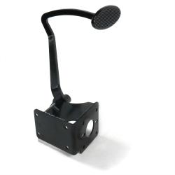 40-48 Chevy Brake Pedal Bracket kit with Lg Oval Blk Pedal Pad - Part Number: HEXPKA78138