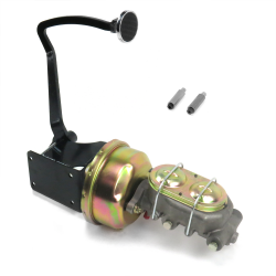 40-48 Chevy 7” Single Brake Pedal kit Drum/Drum~3in Chr Pad - Part Number: HEXPKA78156