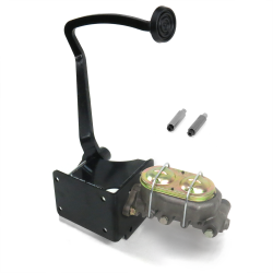 40-48 Chevy Manual Brake Pedal kit Disc/Drum~3in Rubber Pad - Part Number: HEXPKA78171