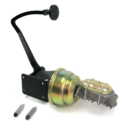 47-54 Chevy Truck 8” Dual Brake Pedal kit Drum/Drum~3in Blk Pad - Part Number: HEXPKA790E9