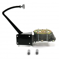 47-54 Chevy Truck Manual Brake Pedal kit Disc/Disc~Lg Oval Chr Pad - Part Number: HEXPKA790F6