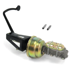 53-56 Ford Truck 8” Dual Brake Pedal kit Disc/Disc~3in Rubber Pad - Part Number: HEXPKA78F80