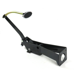 49-54 Chevy Car Brake Pedal Bracket kit with Sm Oval Chr Pedal Pad - Part Number: HEXPKA791DC