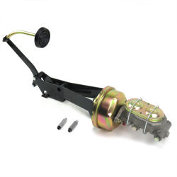 49-54 Chevy Car 8” Single Brake Pedal kit Drum/Drum~3in Rubber Pad - Part Number: HEXPKA79227