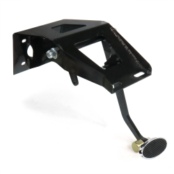 53-56 Ford Truck FW Brake Pedal Bracket kit with Lg Oval Chr Pedal Pad - Part Number: HEXPKA79104