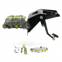 53-56 Ford Truck FW Manual Brake Pedal kit Drum/Drum~3in Rubber Pad - Part Number: HEXPKA7915C