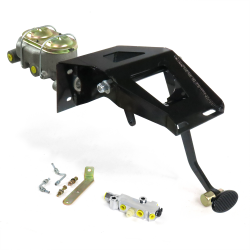 53-56 Ford Truck FW Manual Brake Pedal kit Disc/Disc~Sm Oval Blk Pad - Part Number: HEXPKA79168