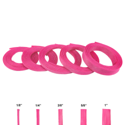 Neon Pink Ultra Wrap Wire Loom Variety Pack - 50 Feet Total - Part Number: KIC7ACD0