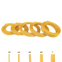 Beige Ultra Wrap Wire Loom Variety Pack - 50 Feet Total - Part Number: KIC7ACD9