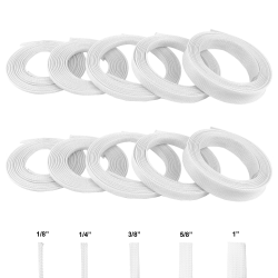 White Ultra Wrap Wire Loom Variety Pack - 100 Feet Total - Part Number: KIC7ACDF