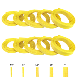 Neon Yellow Ultra Wrap Wire Loom Variety Pack - 100 Feet Total - Part Number: KIC7ACE3