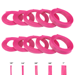 Neon Pink Ultra Wrap Wire Loom Variety Pack - 100 Feet Total - Part Number: KIC7ACE5