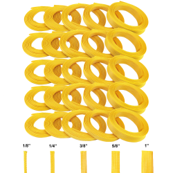 Yellow Ultra Wrap Wire Loom Variety Pack - 250 Feet Total - Part Number: KIC7ACEF
