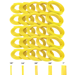 Neon Yellow Ultra Wrap Wire Loom Variety Pack - 250 Feet Total - Part Number: KIC7ACF4