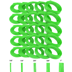 Green Ultra Wrap Wire Loom Variety Pack - 250 Feet Total - Part Number: KIC7ACFA