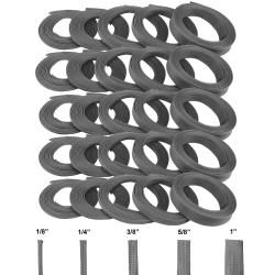 Carbon Ultra Wrap Wire Loom Variety Pack - 250 Feet Total - Part Number: KIC7ACFC