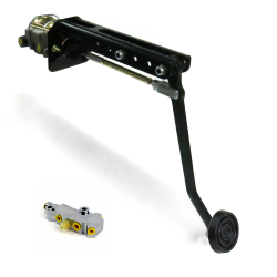 Universal adj FW Manual Brake Pedal kit Disc/Disc~3in Rubber Pad - Part Number: HEXPKA78EA6