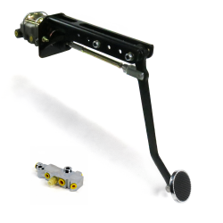 Universal adj FW Manual Brake Pedal kit Disc/Disc~3in Chr Pad - Part Number: HEXPKA78EA7