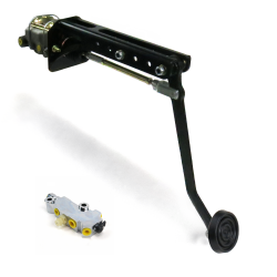 Universal adj FW Manual Brake Pedal kit Disc/Drum~3in Rubber Pad - Part Number: HEXPKA78EAD