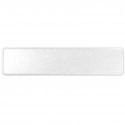 European Vintage Style License Plate (White) - Part Number: VPALP01