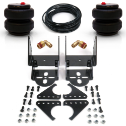 Adjustable Bolt On Rear Axle Air Ride Bag Bracket Kit- 2500lb Bags Fittings Line - Part Number: HEXABB32B25