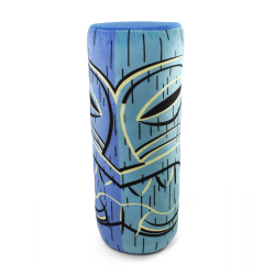 Blue Lono Tiki God Throw Pillow - Part Number: VPATIKI03