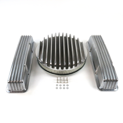 SBC 14” Deep Round/Tall Finned Engine Dress Up kit~w/o Breather Holes - Part Number: VPA7AC77