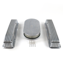 SBC 15” Full Oval/Tall Finned Engine Dress Up kit~w/o Breather Holes - Part Number: VPA7AC46