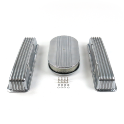 SBC 15” Half Oval/Tall Finned Engine Dress Up kit~w/o Breather Holes - Part Number: VPA7AC56