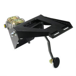 55-59 Chevy Truck FW Manual Brake Pedal kit Disc/Disc~3in Chr Pad - Part Number: HEXPKA7901B