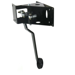 Universal 90 Deg FW Brake Pedal Bracket kit with 3in Rubber Pedal Pad - Part Number: HEXPKA7924A
