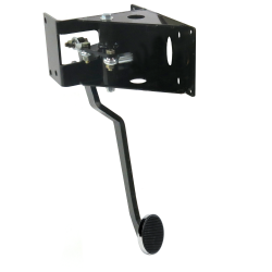 Universal 90 Deg FW Brake Pedal Bracket kit with 3in Chr Pedal Pad - Part Number: HEXPKA7924B