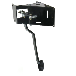 Universal 90 Deg FW Brake Pedal Bracket kit with 3in Blk Pedal Pad - Part Number: HEXPKA7924E