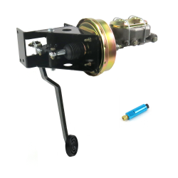 Universal 90 Deg FW 8” Single Brake Pedal kit Disc/Disc~3in Rubber Pad - Part Number: HEXPKA79274