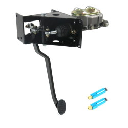 Universal 90 Deg FW Manual Brake Pedal kit Disc/Disc~3in Chr Pad - Part Number: HEXPKA792AD