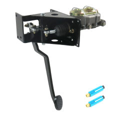 Universal 90 Deg FW Manual Brake Pedal kit Disc/Disc~3in Blk Pad - Part Number: HEXPKA792B0