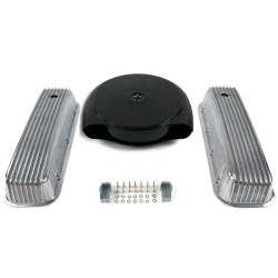 BBC Blk Caddy AC/Finned Engine Dress Up kit~Holes No Breathers - Part Number: VPA7AC99