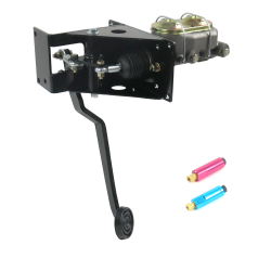 Universal 90 Deg FW Manual Brake Pedal kit Disc/Drum~3in Rubber Pad - Part Number: HEXPKA792B3