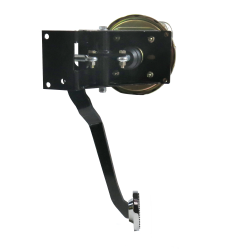 Universal 90 Deg FW 8” Dual Brake Pedal kit Drum/Drum~3in Chr Pad - Part Number: HEXPKA7929F