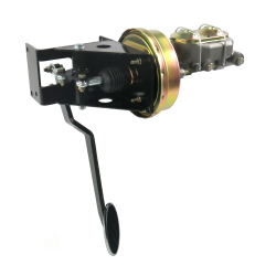 Universal 90 Deg FW 8” Single Brake Pedal kit Drum/Drum~Sm Oval Chr Pad - Part Number: HEXPKA79299