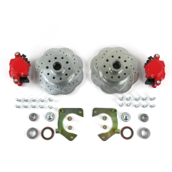 Mustang II 11inch High Performance Big Brake Conversion 5x4.75 Red Calipers - Part Number: HEX7ABF9