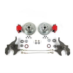 A Body 2" Drop Disc Brake Conversion with Red Calipers - Part Number: HEX7ABFE